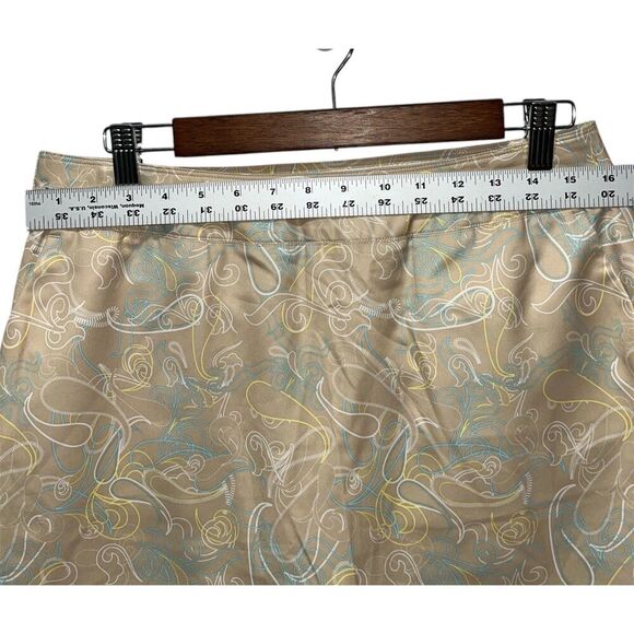 Under Armour Women's Golf Tennis Skort Size 8 Floral Vine Pattern Beige - Picture 6 of 8